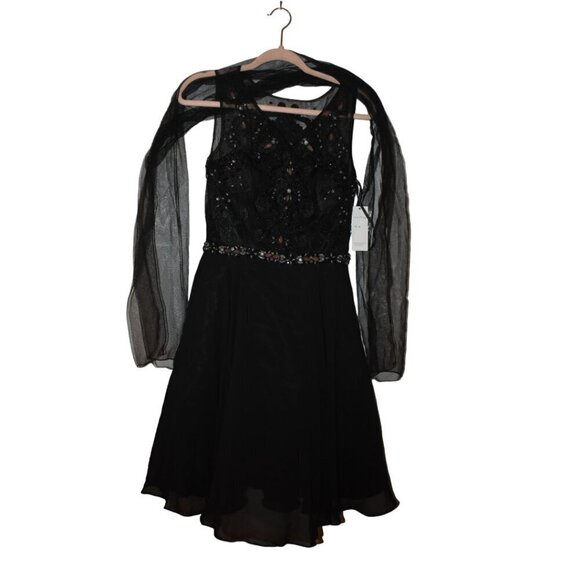 Stunning NWT Ed Young Dress medium Extra Beads - Picture 1 of 13